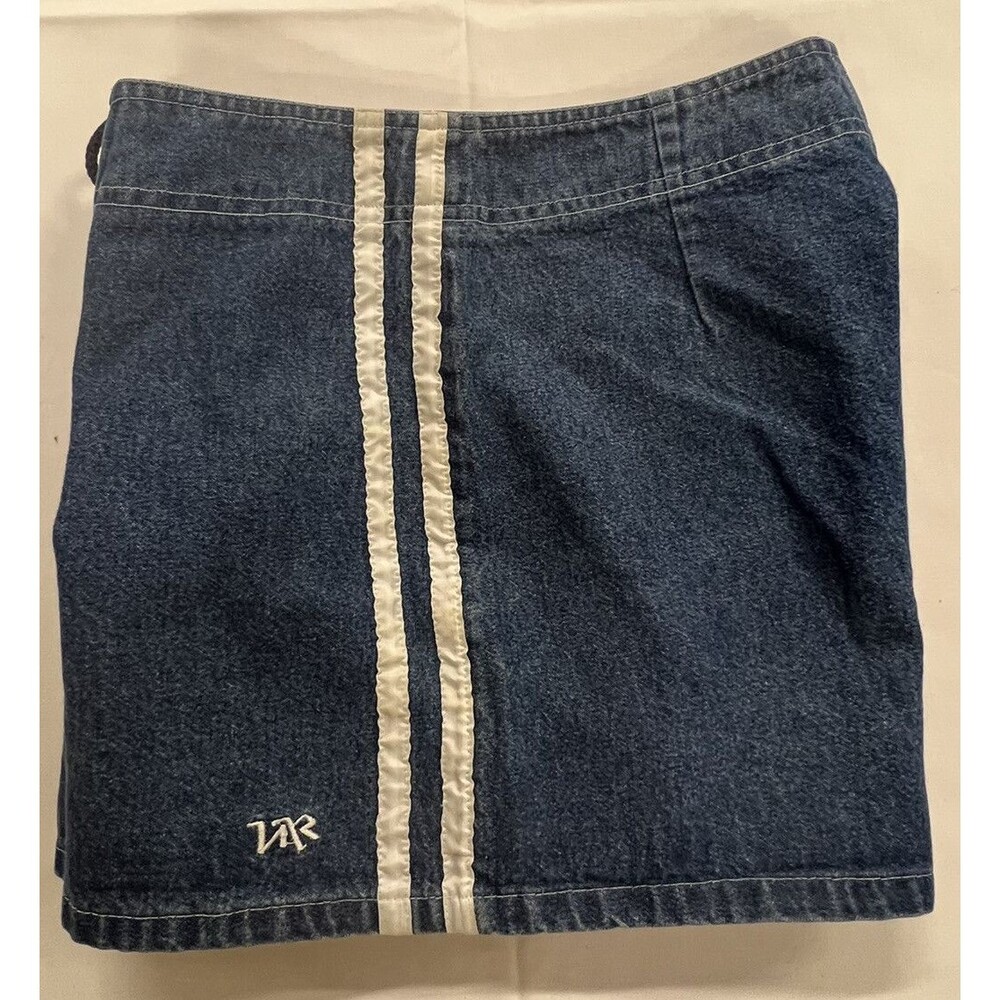 Urban Rootz Juniors Size 7 Free to be You Blue Denim Shorts Lace Up Tie Fly